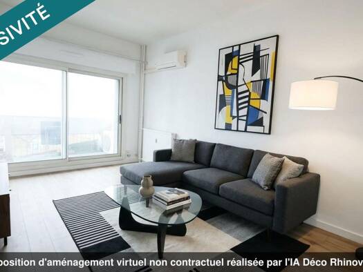 Appartement à vendre 115 000 € 3 pièces 2 chambres 60 m² 1er étage Abry Grenoble 38100