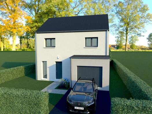 Terrain avec maison neuve à vendre 186 638 € 2 pièces 3 chambres 86 m² 744 m² de terrain L'Etang Bégard 22140