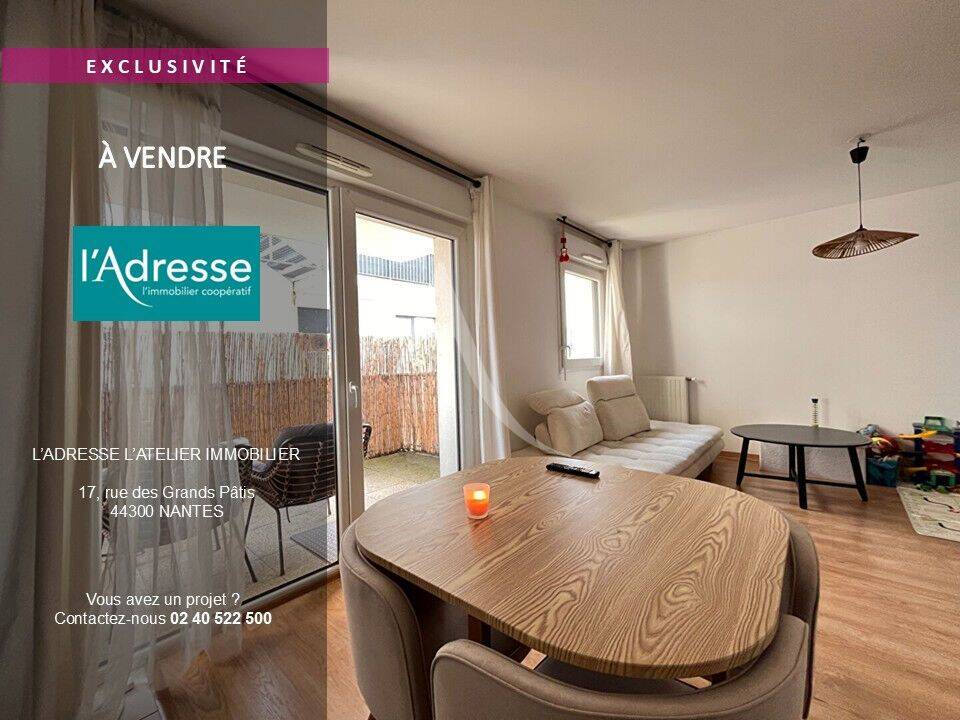 Appartement 3 pièces 62 m² · à Nantes · 61,6 m² · 199 900 €