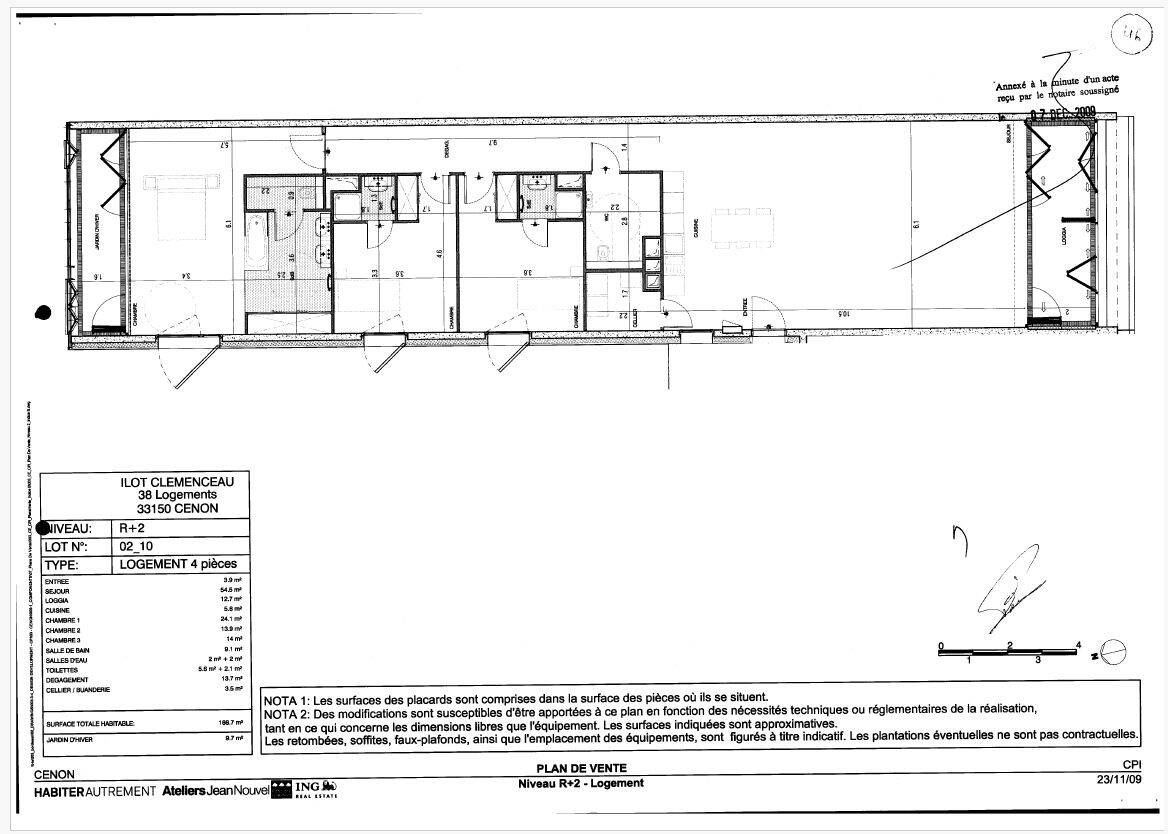 Appartement 4 pièces 154 m² · à Cenon · 154 m² · 1 202 €