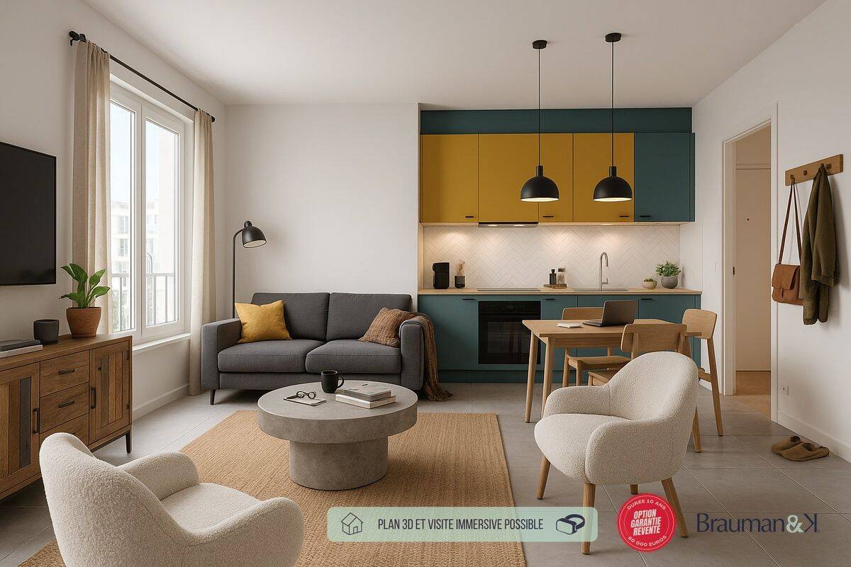 Appartement 2 pièces 35 m² · à Ivry-sur-Seine · 35 m² · 215 593 €
