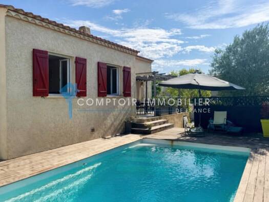 Maison de plain-pied à vendre 355 000 € 4 pièces 3 chambres 87 m² 439 m² de terrain Vergèze 30310