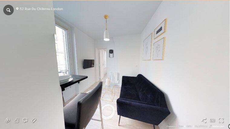 Appartement 2 pièces 20 m² · à Paris 10ème Arrondissement · 20 m² · 1 017 €