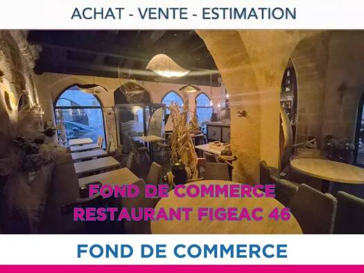 Restaurant à vendre 213 000 € 350 m² d'espace de restauration Zone Urbaine Ouest Figeac 46100