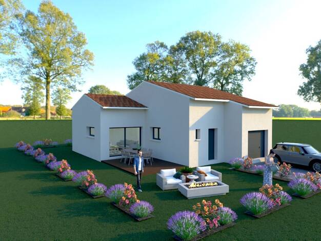 Terrain avec maison neuve à vendre 280 000 € 4 pièces 3 chambres 90 m² 353 m² de terrain Vendres 34350