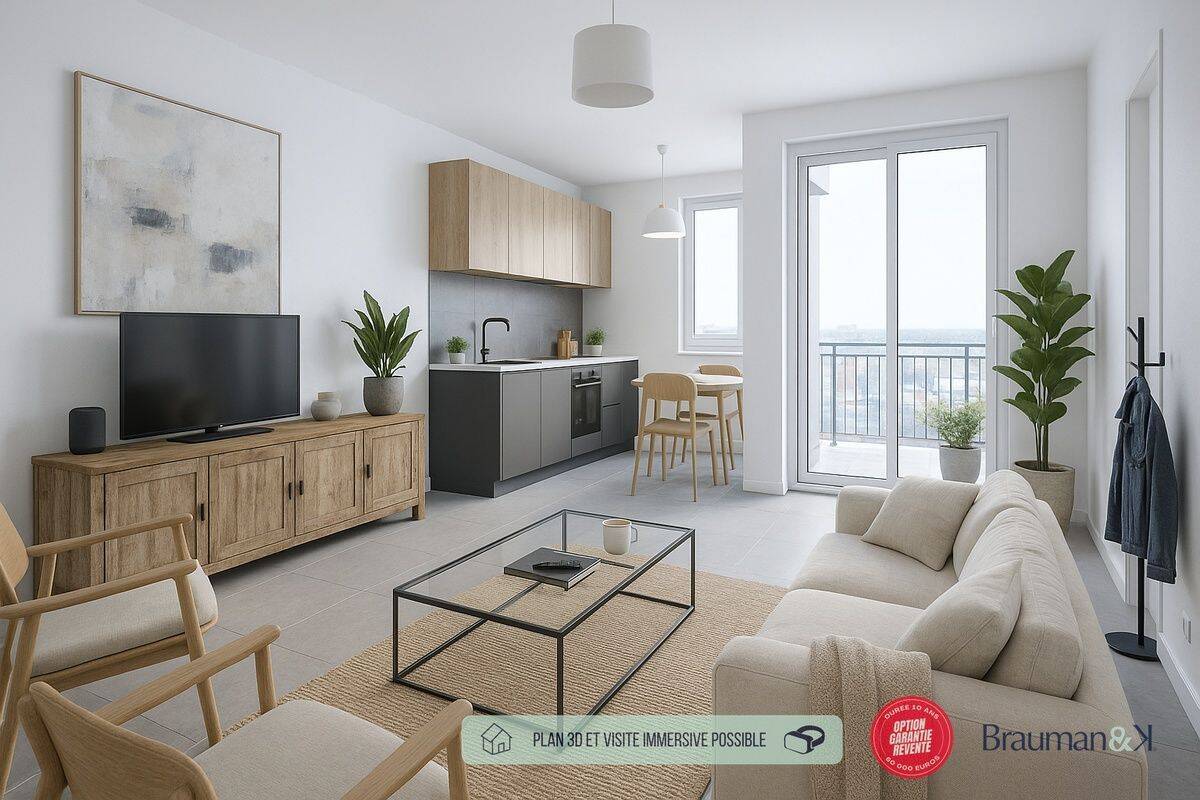 Appartement 3 pièces 58 m² · à Toulouse · 58 m² · 242 000 €