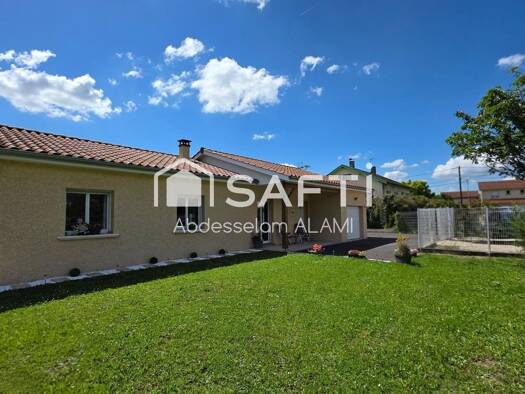 Maison de plain-pied à vendre 341 000 € 4 pièces 3 chambres 114 m² 744 m² de terrain Centre-Saint Germain-Vareilles Ambérieu-en-Bugey 01500