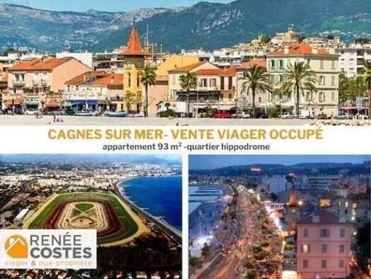 Appartement en viager occupé Bouquet 162 250 € 3 pièces 2 chambres 93 m² Étage 2/4 Saint Veran Cagnes-sur-Mer 06800