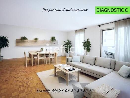 Appartement à vendre 595 000 € 4 pièces 2 chambres 100 m² 2ème étage La Fontaine-Parc des Sceaux-Croix de Berny-Centre Ville Antony 92160