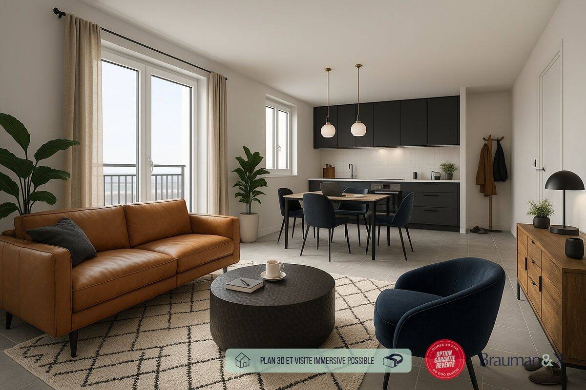 Appartement 3 pièces 60 m² · à Rouen · 60 m² · 208 000 €