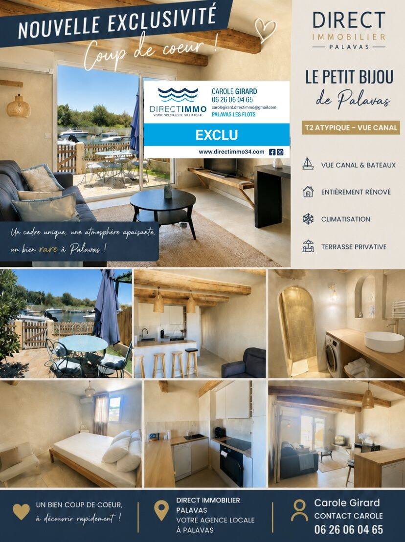Appartement 2 pièces 43 m² · à Palavas-les-Flots · 43 m² · 259 000 €
