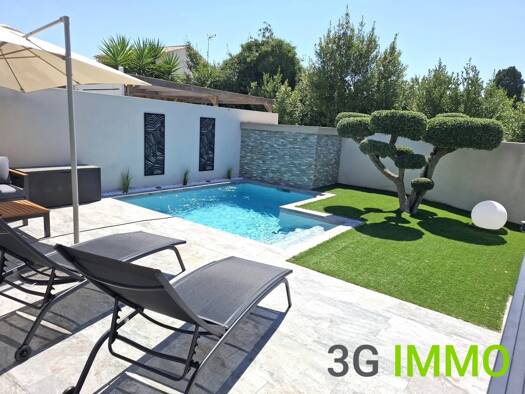 Maison de plain-pied à vendre 366 000 € 4 pièces 3 chambres 141 m² 450 m² de terrain Lespignan 34710