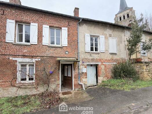 Maison à vendre 43 500 € 7 pièces 1 chambre 165 m² 1 164 m² de terrain Tavaux-et-Pontséricourt 02250