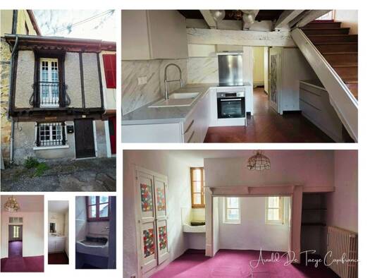 Maison de ville à vendre 86 000 € 4 pièces 1 chambre 67 m² 36 m² de terrain Beaulieu-sur-Dordogne 19120