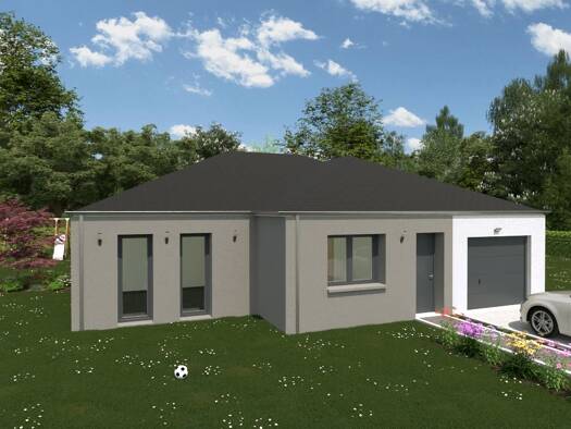Terrain avec maison neuve à vendre 269 650 € 5 pièces 4 chambres 117,7 m² Trieux 54750