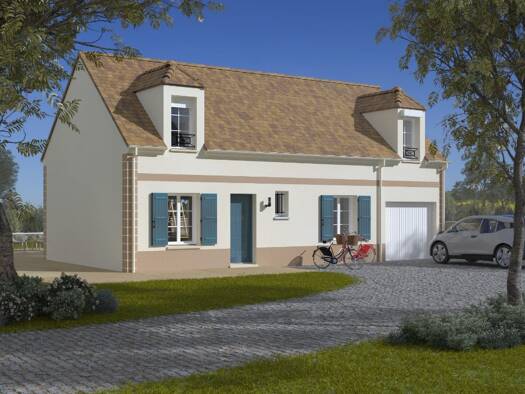 Terrain avec maison neuve à vendre 305 000 € 5 pièces 3 chambres 90 m² 471 m² de terrain Chars 95750