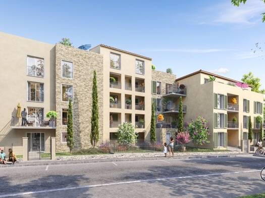 Appartement à vendre - neuf 350 000 € 3 pièces 2 chambres 57 m² RDC/4 Auribeau-sur-Siagne 06810