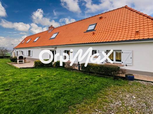 Maison de plain-pied à vendre 336 000 € 7 pièces 5 chambres 155 m² 4 455 m² de terrain Henneveux 62142