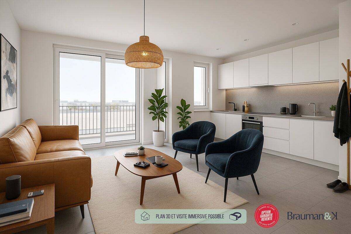Appartement 3 pièces 57 m² · à Ermont · 57 m² · 291 883 €