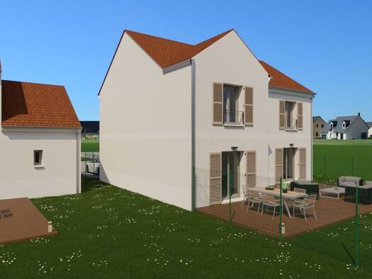 Terrain avec maison neuve à vendre 563 708 € 7 pièces 5 chambres 163 m² 640 m² de terrain Attainville 95570