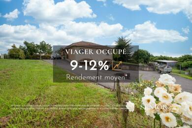 Maison en viager occupé Bouquet 149 000 € 4 pièces 2 chambres 107 m² 2 445 m² de terrain Salles-Mongiscard 64300