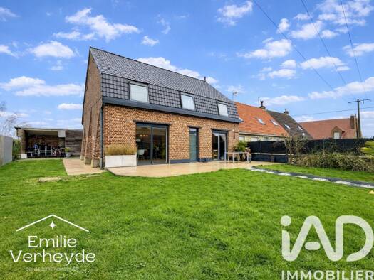 Maison à vendre 287 000 € 7 pièces 5 chambres 155 m² 500 m² de terrain Houtkerque 59470