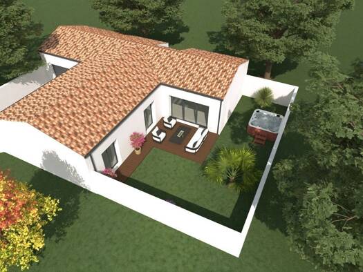 Terrain avec maison neuve à vendre 295 000 € 4 pièces 3 chambres 90 m² 376 m² de terrain Montroy 17220