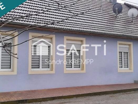 Maison de plain-pied à vendre 324 800 € 4 pièces 3 chambres 114 m² 725 m² de terrain Réguisheim 68890