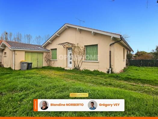 Maison de plain-pied à vendre 132 500 € 3 pièces 2 chambres 69 m² 440 m² de terrain Vertaizon 63910