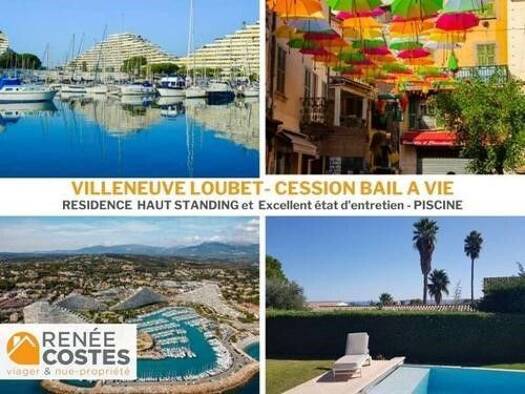 Maison en viager 1 782 950 € 6 pièces 4 chambres 155 m² 650 m² de terrain Plans Villeneuve-Loubet 06270