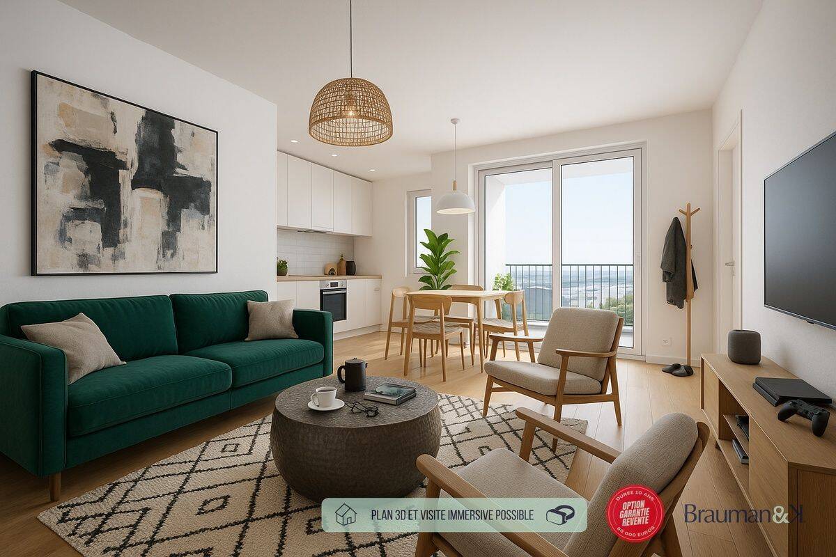 Appartement 3 pièces 59 m² · à Angers · 59 m² · 272 000 €