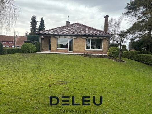 Maison de plain-pied à vendre 599 000 € 5 pièces 4 chambres 133 m² 1 100 m² de terrain Centre-Plat Vinage Roncq 59223