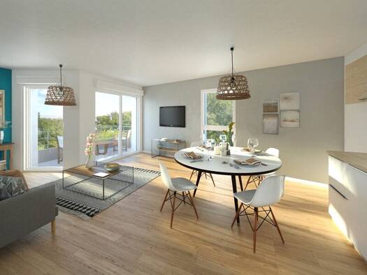 Appartement à vendre - neuf 294 800 € 3 pièces 2 chambres 60 m² RDC/5 Grenouillère-Marnois-Rive de Marne Noisy-le-Grand 93160