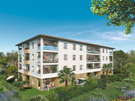 Appartement à vendre - neuf 271 000 € 3 pièces 2 chambres 57 m² Counillier Valescure Fréjus 83600