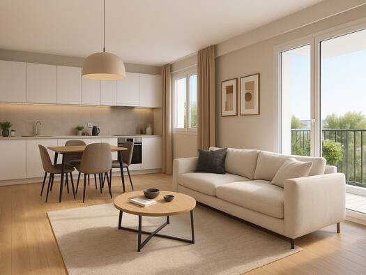 Appartement à vendre - neuf 385 000 € 3 pièces 2 chambres 63 m² 1er étage Villejuif 94800