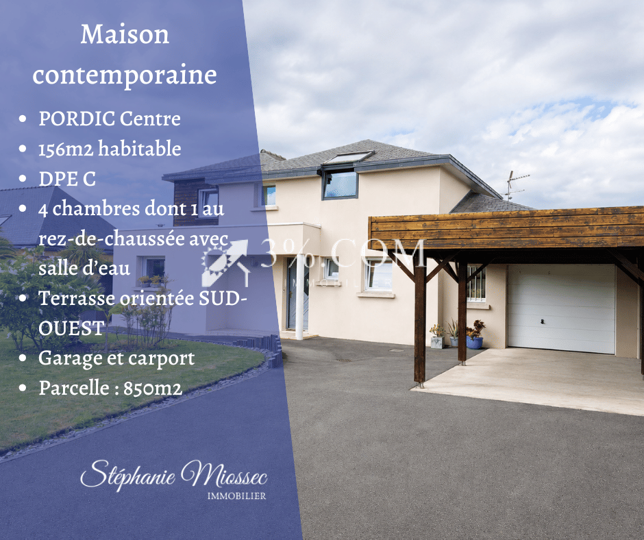 Maison 6 pièces 156 m² · à Pordic · 156 m² · 458 300 €