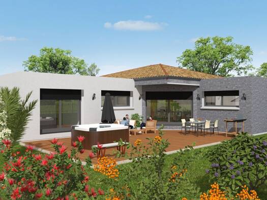 Terrain avec maison neuve à vendre 355 800 € 5 pièces 3 chambres 124,9 m² 414 m² de terrain Nord Est Vallieres Saint-Georges-de-Didonne 17110