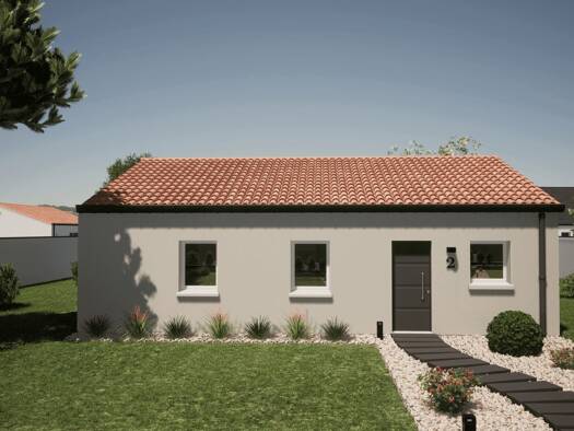 Terrain avec maison neuve à vendre 167 054 € 4 pièces 3 chambres 84,6 m² 337 m² de terrain Beaupréau-en-Mauges 49600