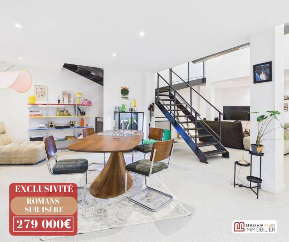 Appartement 4 pièces 182 m² · à Romans-sur-Isère · 182 m² · 279 000 €