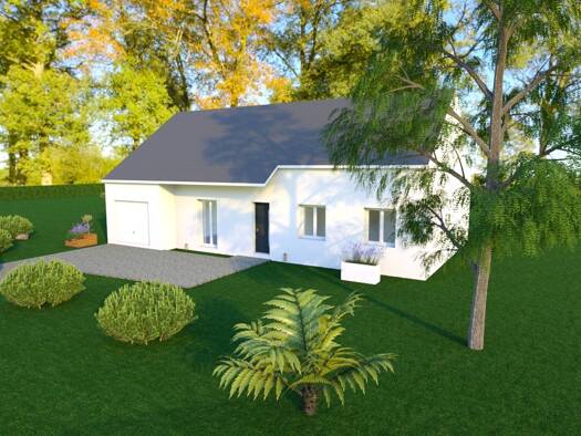 Terrain avec maison neuve à vendre 188 600 € 4 pièces 3 chambres 98 m² 1 106 m² de terrain Gron 18800