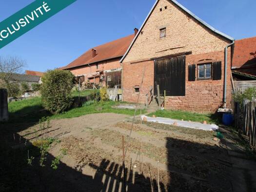 Ferme à vendre 135 000 € 5 pièces 3 chambres 135 m² 765 m² de terrain Obermodern-Zutzendorf 67330