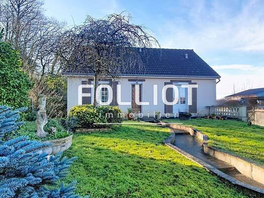 Maison de plain-pied à vendre 197 000 € 3 pièces 2 chambres 75 m² 1 200 m² de terrain La Haye 50250