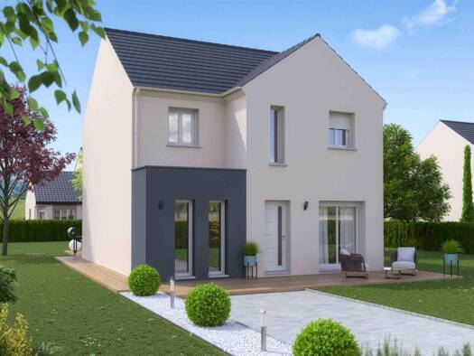 Terrain avec maison neuve à vendre 299 500 € 7 pièces 5 chambres 115,1 m² 354 m² de terrain Breuil-le-Vert 60600