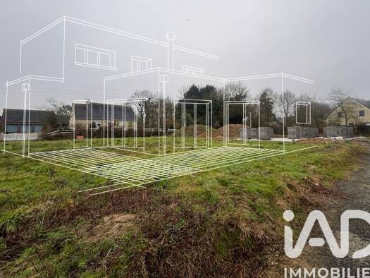 Terrain constructible viabilisé à vendre 95 000 € 784 m² de terrain Tinténiac 35190