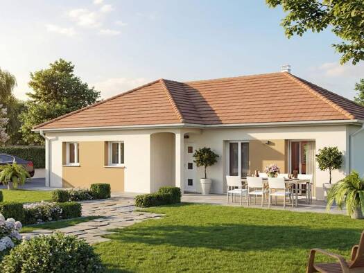 Terrain avec maison neuve à vendre 213 620 € 3 pièces 2 chambres 72 m² 55 000 m² de terrain Charnay 25440