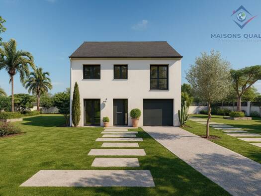 Terrain avec maison neuve à vendre 369 000 € 4 pièces 4 chambres 100 m² 651 m² de terrain Boissettes 77350