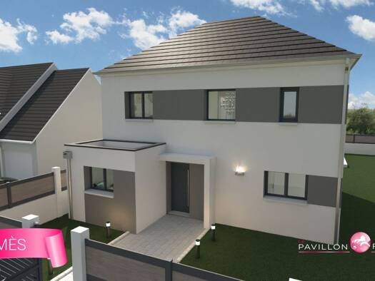 Terrain avec maison neuve à vendre 430 000 € 5 pièces 4 chambres 123 m² 465 m² de terrain Grenouillère-Marnois-Rive de Marne Noisy-le-Grand 93160