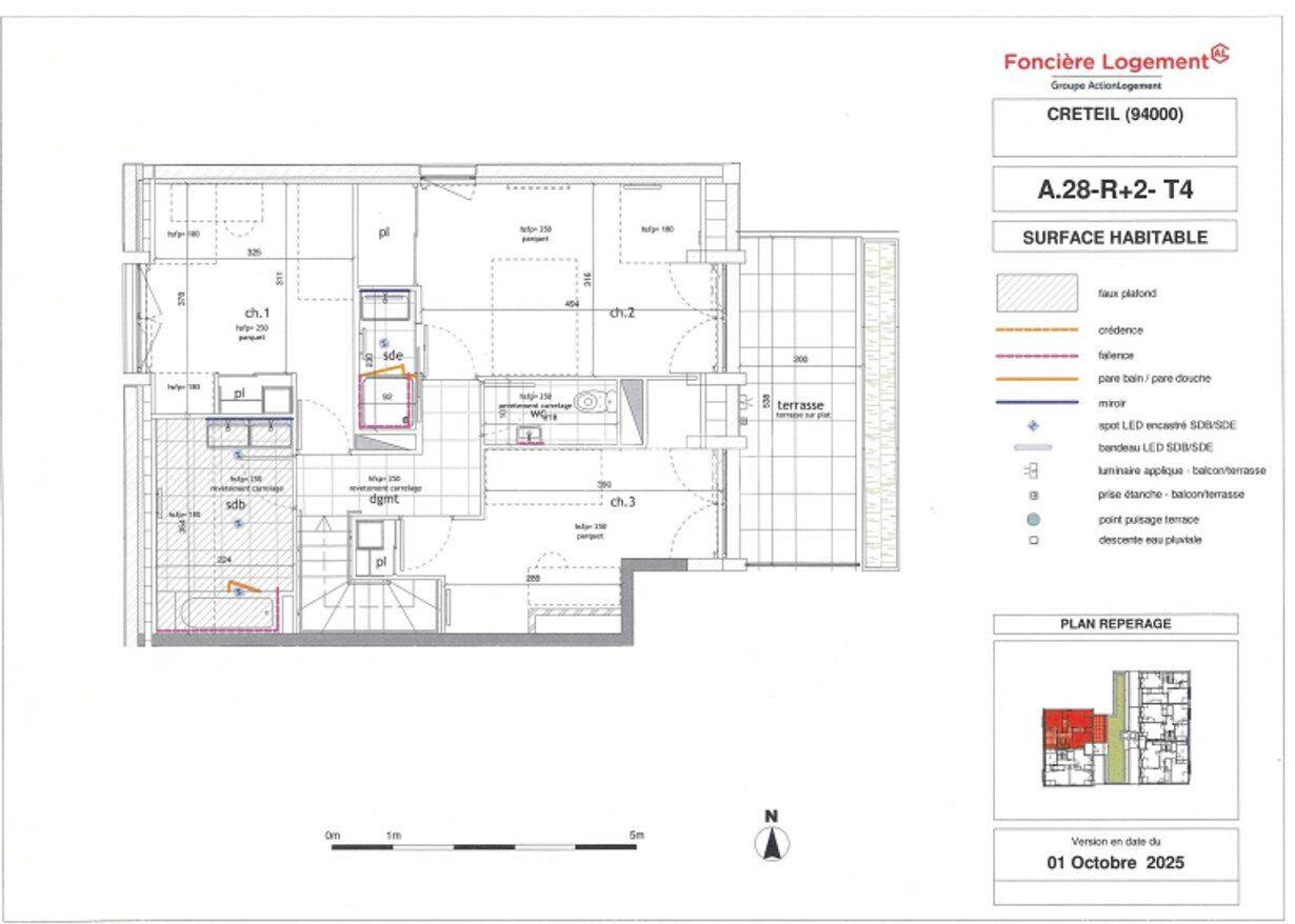 Appartement 4 pièces 91 m² · à Créteil · 91,1 m² · 1 575 €