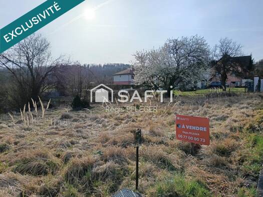 Terrain constructible viabilisé à vendre 79 000 € 1 035 m² de terrain Sud Beaucourt 90500