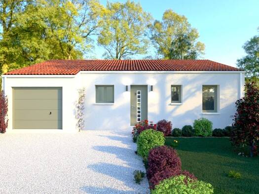 Terrain avec maison neuve à vendre 166 450 € 4 pièces 3 chambres 80,7 m² 479 m² de terrain Brioux-sur-Boutonne 79170